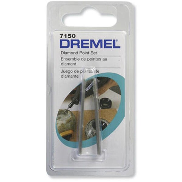 Dremel 7150 Diamond Wheel Point Set; 0.62 x 1.89 x 3.94 in.
